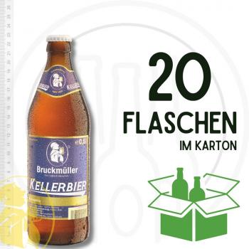 Bruckmüller Kellerbier 20 x 0,5 l Mehrweg Euro-Glasflaschen