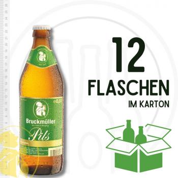 Bruckmüller Pils 12 x 0,5 l Mehrweg Euro-Glasflaschen