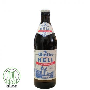 Winkler Hell alkoholfrei 12 x 0,5 l Mehrweg Euro-Glasflaschen