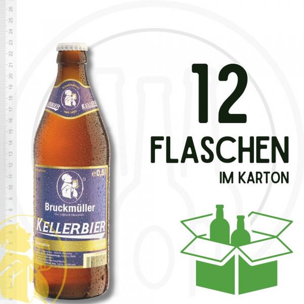 Bruckmüller Kellerbier 12 x 0,5 l Mehrweg Euro-Glasflaschen