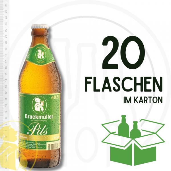 Bruckmüller Pils 20 x 0,5 l Mehrweg Euro-Glasflaschen