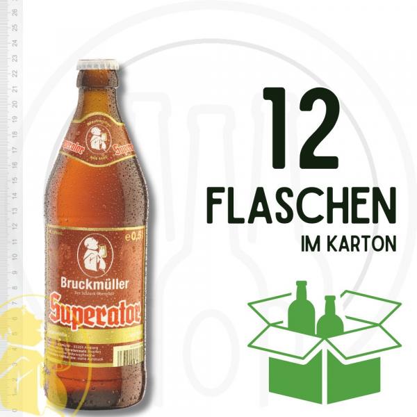 Bruckmüller Superator 12 x 0,5 l Mehrweg Euro-Glasflaschen