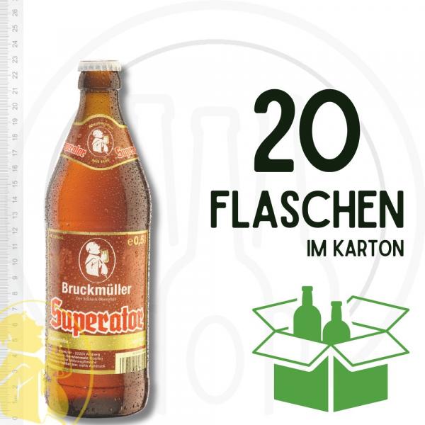 Bruckmüller Superator 20 x 0,5 l Mehrweg Euro-Glasflaschen