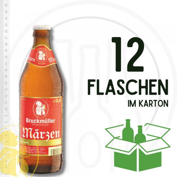 Bruckmüller Märzen 12 x 0,5 l Mehrweg Euro-Glasflaschen