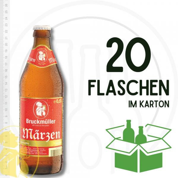 Bruckmüller Märzen 20 x 0,5 l Mehrweg Euro-Glasflaschen