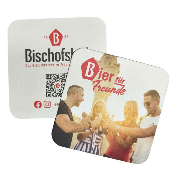 Bischofshof Bierfilzl Motiv Freunde 15 Stück